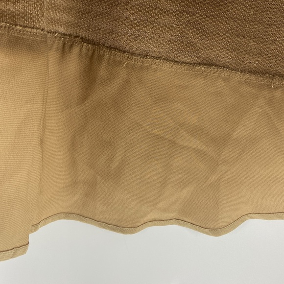 Vince Camuto eyelash gold tone shimmer boxy  top - Picture 7 of 16